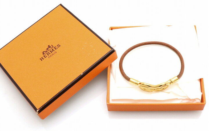 楽天市場】【ジュエリー】HERMES エルメス アタメ ブレスレット 革 