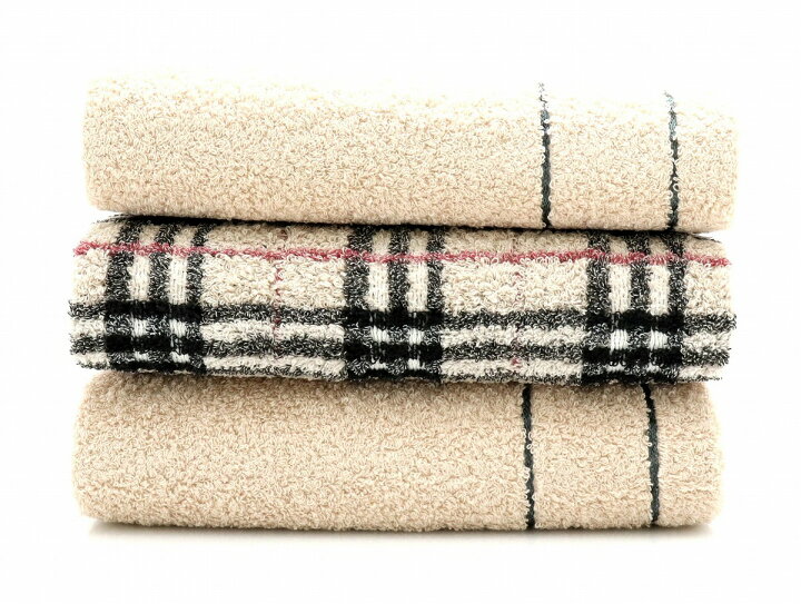 楽天市場】【未使用品】BURBERRY バーバリー ノバチェック柄 タオル3枚 