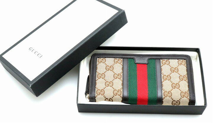 楽天市場】【財布】GUCCI グッチ GGキャンバス ヴィンテージ ウェブ 