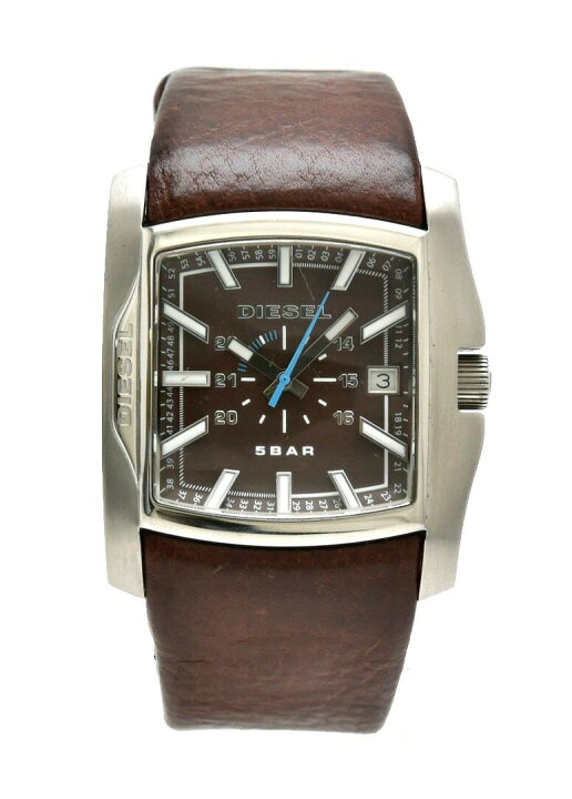 楽天市場】【ウォッチ】DIESEL ディーゼル デイト ブラウン文字盤 SS  