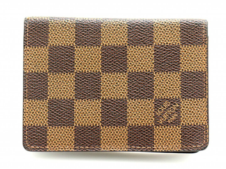 楽天市場】LOUIS VUITTON ルイ ヴィトン ダミエ ポルト2カルト ヴェル  
