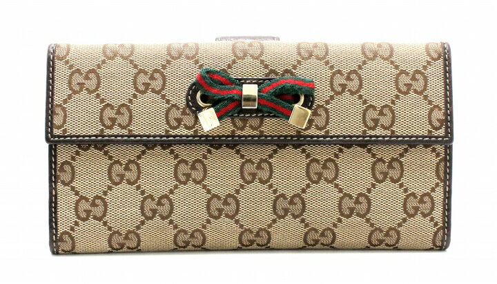 楽天市場】【財布】GUCCI グッチ GGキャンバス 2つ折 Wホック ダブル 