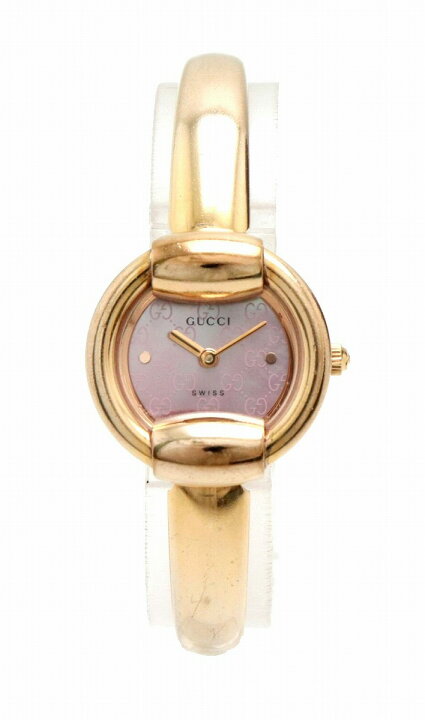 楽天市場】【ウォッチ】GUCCI グッチ GG柄 シェル ピンクシェル文字盤  