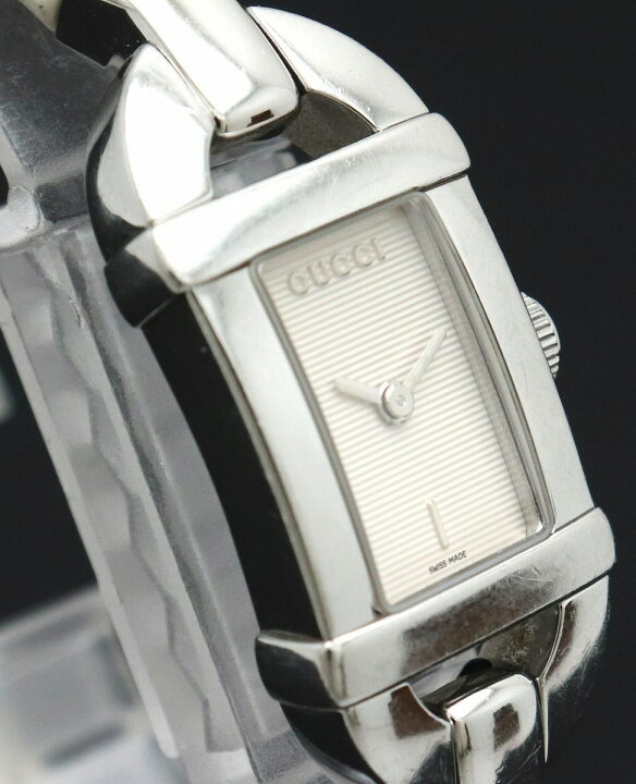 楽天市場】【ウォッチ】GUCCI グッチ 6800L バングル シルバー文字盤  