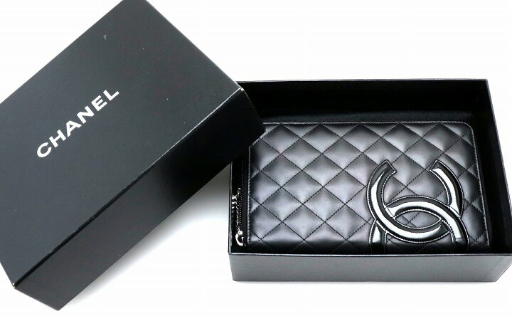 楽天市場】【財布】CHANEL シャネル カンボンライン ラウンド 