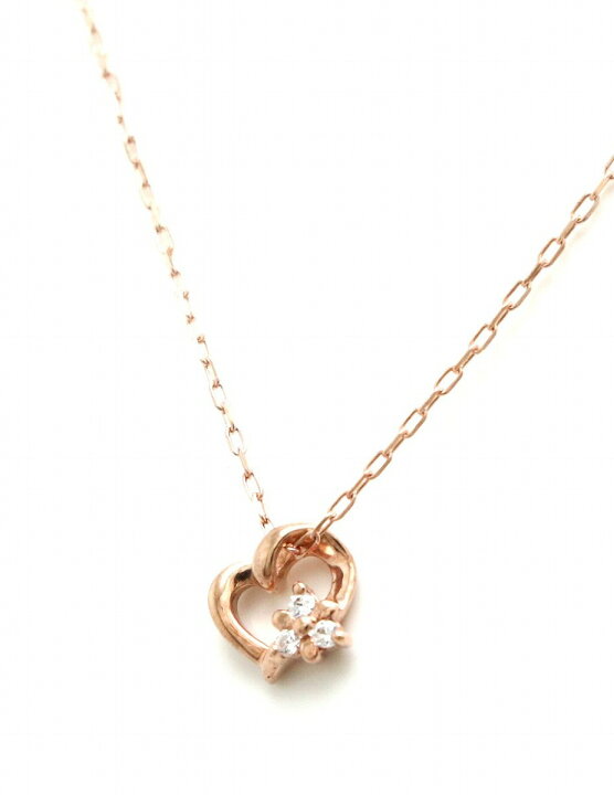 楽天市場】【ジュエリー】4℃ ヨンドシー ハートモチーフ K10PG ピンク  