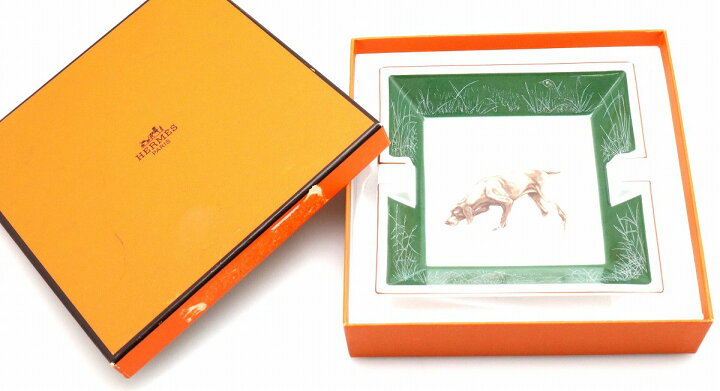楽天市場】HERMES エルメス アッシュトレイ 灰皿 犬柄 ジャーマン  