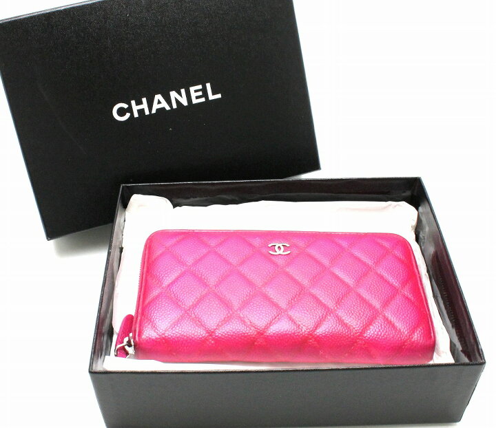楽天市場】【財布】CHANEL シャネル マトラッセ ラウンドファスナー 長  