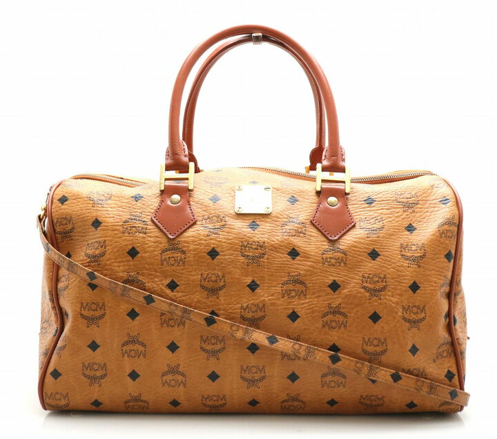 楽天市場】【バッグ】MCM エムシーエム ロゴグラム ボストンバッグ  