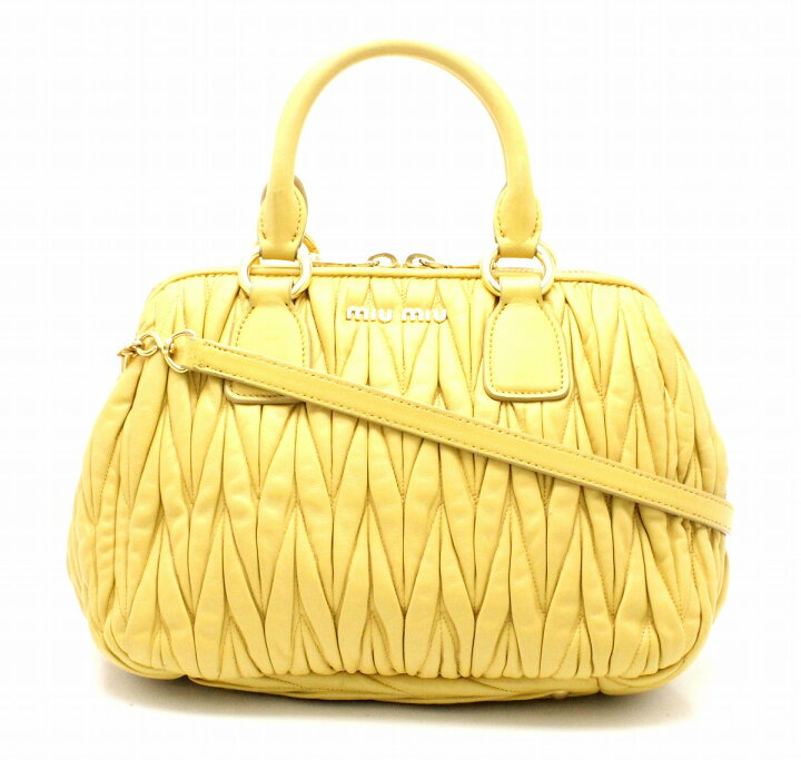 楽天市場】【バッグ】Miu Miu ミュウ ミュウ マテラッセ ハンドバッグ 