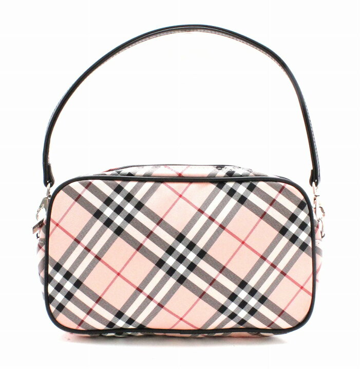 大人気廃盤バーバリーブルーレーベルショルダーバッグピンクノバチェック 