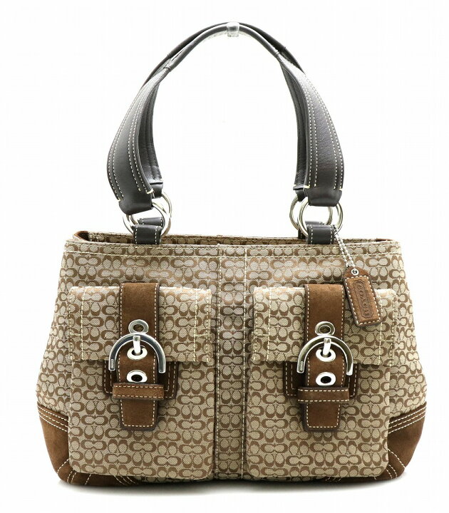 楽天市場】【バッグ】COACH コーチ ミニシグネチャー ソーホー トート  