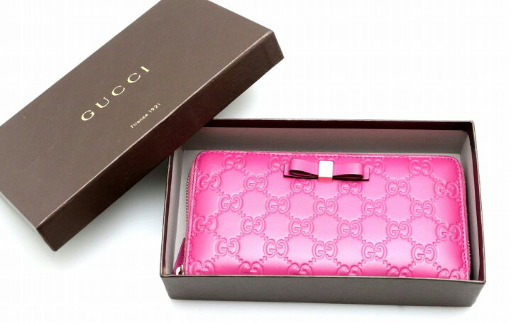 楽天市場】【財布】GUCCI グッチ グッチシマ リボンモチーフ ラウンド 