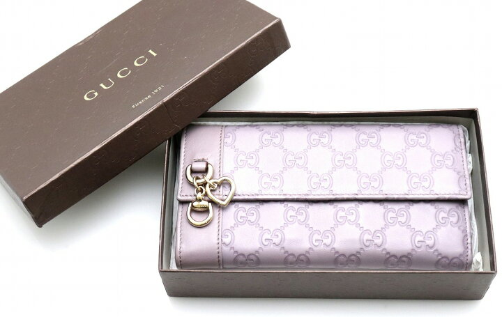 楽天市場】【財布】 GUCCI グッチ グッチシマ レザー ハートビット 二 