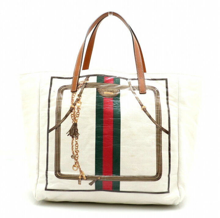 楽天市場】【バッグ】GUCCI グッチ ウェビング トートバッグ  