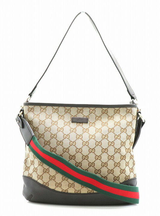 楽天市場】【バッグ】GUCCI グッチ GGキャンバス シェリーライン 2WAY  