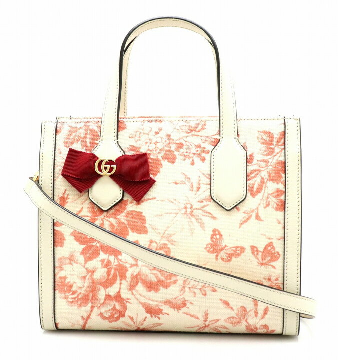 楽天市場】【バッグ】GUCCI グッチ GGリボン 2WAYバッグ ハーバリウム 