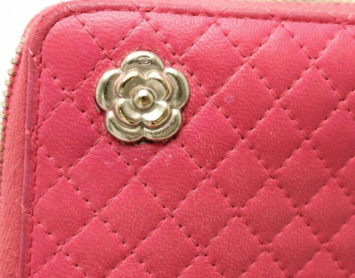 楽天市場】【財布】CHANEL シャネル マイクロマトラッセ カメリア  