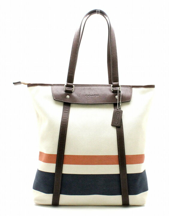 楽天市場】【バッグ】COACH コーチ ブリーカー ストライプド  