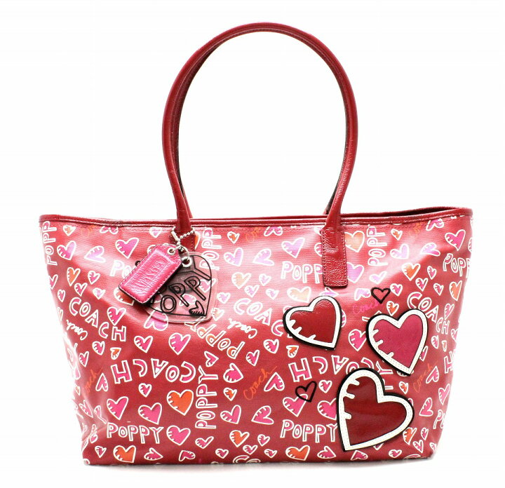 楽天市場】【バッグ】COACH コーチ ポピー グラフィティ トートバッグ  