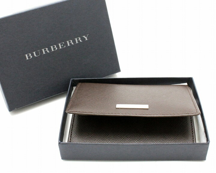 楽天市場】【未使用品】BURBERRY バーバリー レザー カードケース パス 