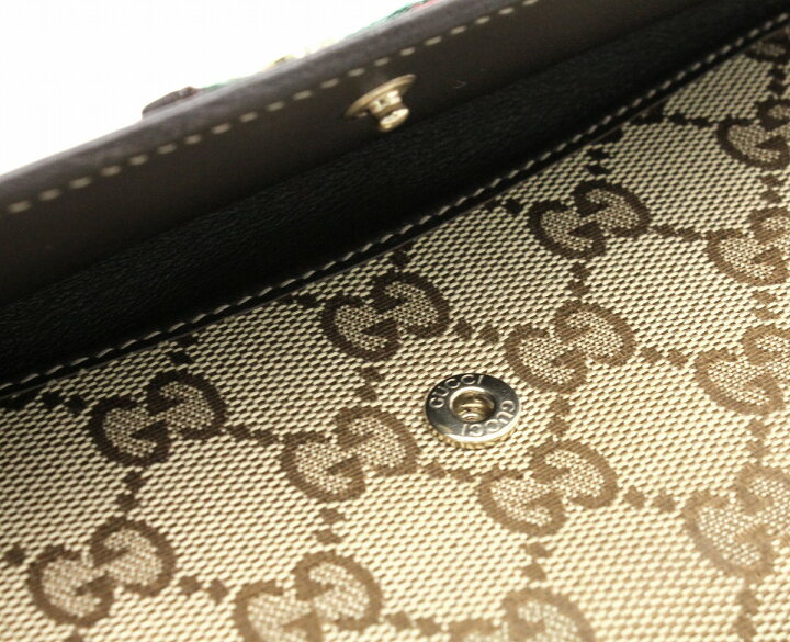 楽天市場】【財布】GUCCI グッチ GGキャンバス 2つ折り 長財布 リボン 