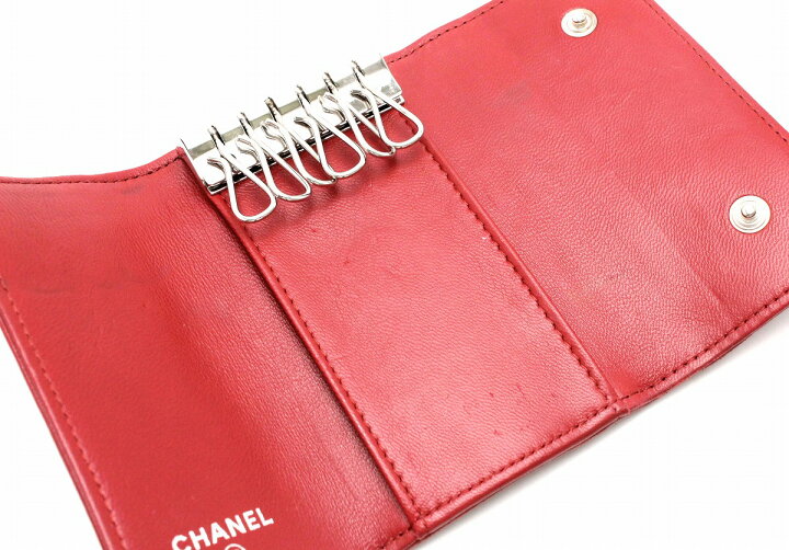 楽天市場】CHANEL シャネル カメリア ココマーク 6連 キーケース 