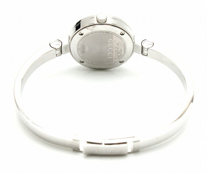 Gucci 105 / YA105521 Sherry Line Stainless Steel GUCCI YA105521 Striped and Patterned Dial Bangle 105 Series  main image 4