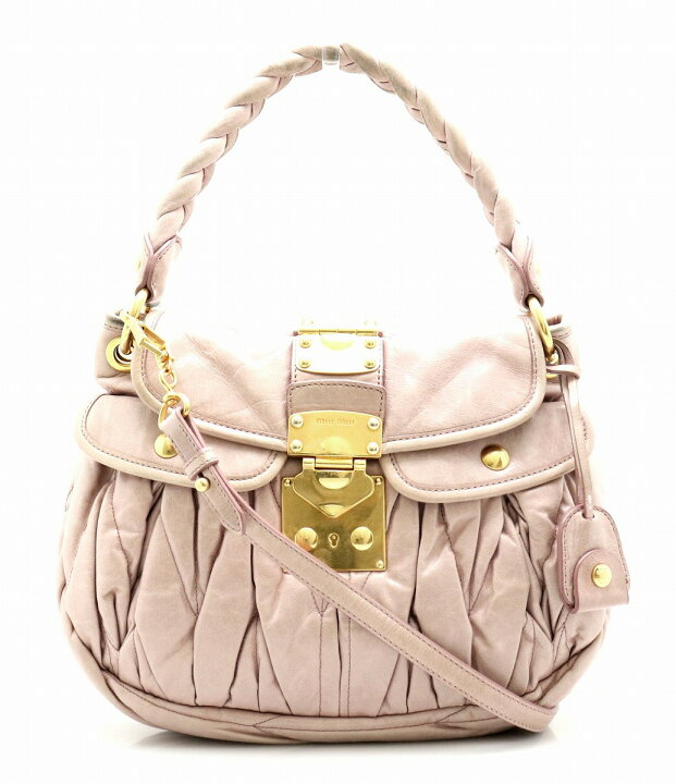 楽天市場】【バッグ】Miu Miu ミュウ ミュウ マトラッセ ハンドバッグ 