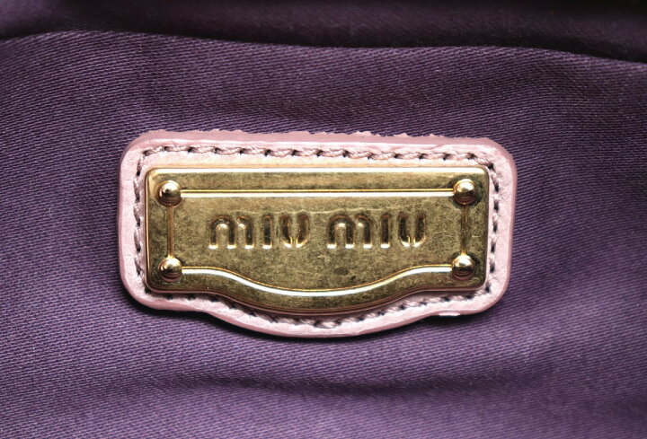 楽天市場】【バッグ】Miu Miu ミュウ ミュウ マトラッセ ハンドバッグ 