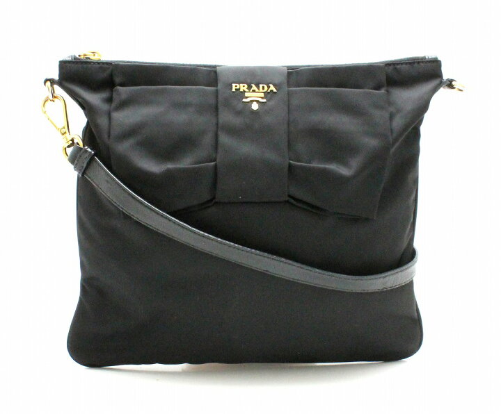 楽天市場】【バッグ】PRADA プラダ リボンモチーフ ショルダーバッグ 