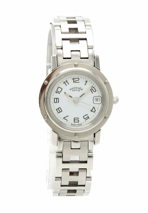 楽天市場】【ウォッチ】 HERMES エルメス クリッパー ホワイト文字盤  