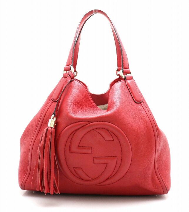 楽天市場】【バッグ】GUCCI グッチ ソーホー フリンジ タッセル レザー 
