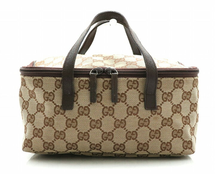 楽天市場】【バッグ】GUCCI グッチ GGキャンバス バニティバッグ 