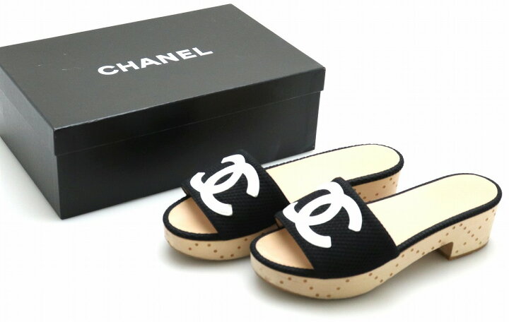 楽天市場】【靴】CHANEL シャネル ココマーク サンダル ハイヒール 