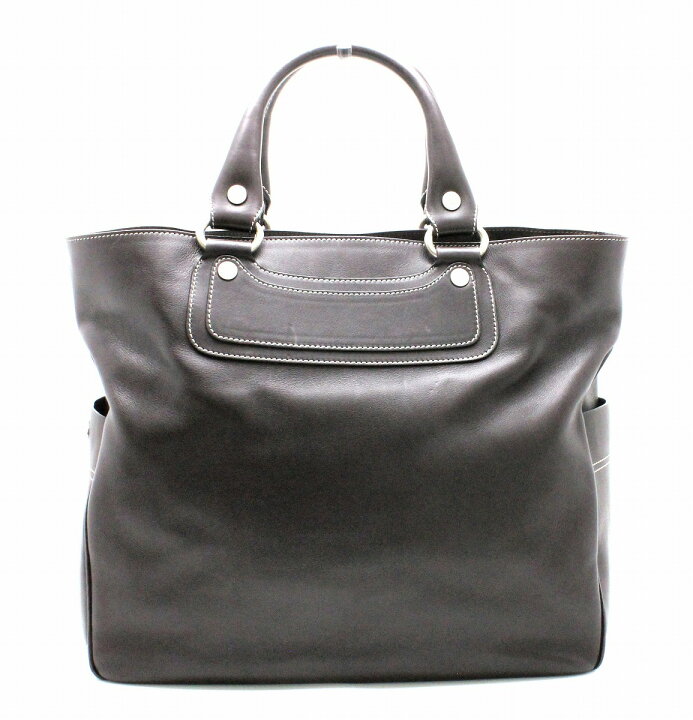 楽天市場】【バッグ】CELINE セリーヌ トートバッグ レザー ダーク 
