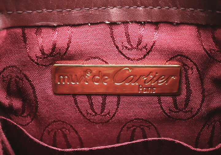 楽天市場】【バッグ】Cartier カルティエ マストライン 巾着型 