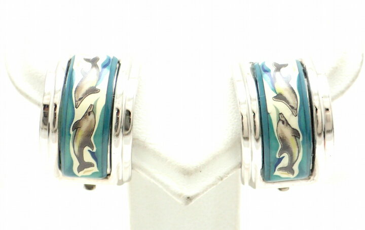 楽天市場】【ジュエリー】HERMES エルメス エマイユ イヤリング 七宝焼  