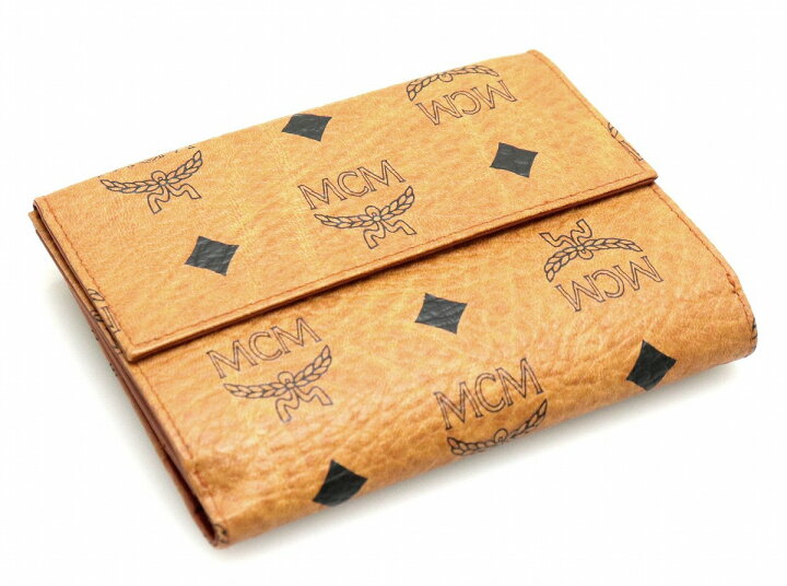 楽天市場】【財布】MCM エムシーエム ロゴグラム 二つ折り財布 レザー 