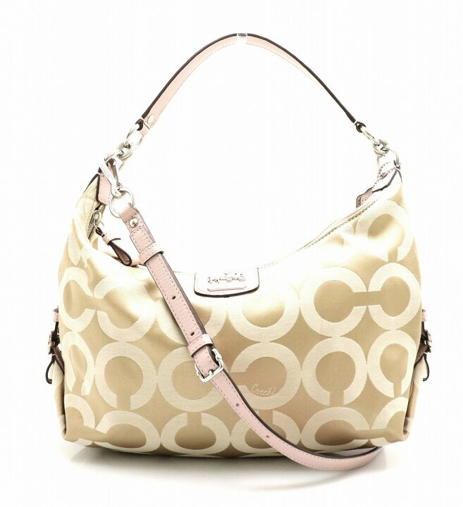 バッグ】COACH コーチ マディソン オプアート サティーン ヘイリー 