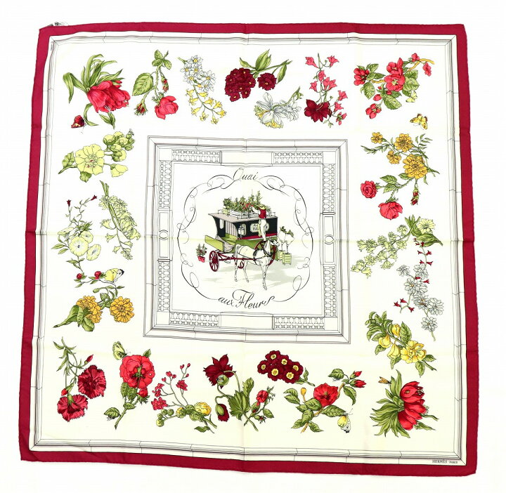 楽天市場】【アパレル】HERMES エルメス カレ90 スカーフ 大判スカーフ  