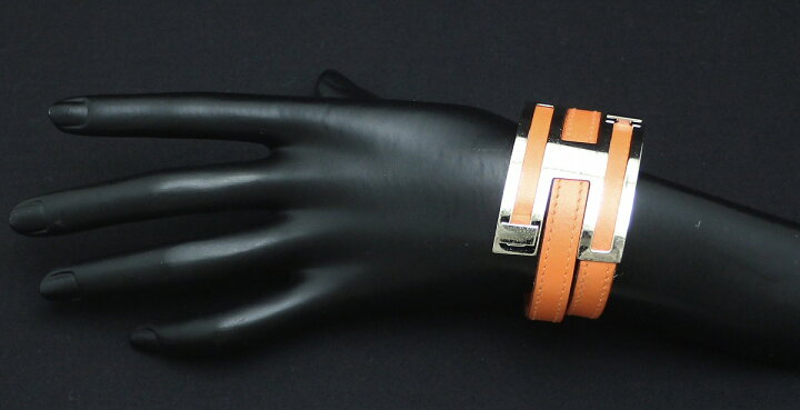 楽天市場】【ジュエリー】HERMES エルメス プスプス MM レザー 