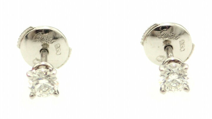 楽天市場】【ジュエリー】 Cartier カルティエ ソリティア スタッド  