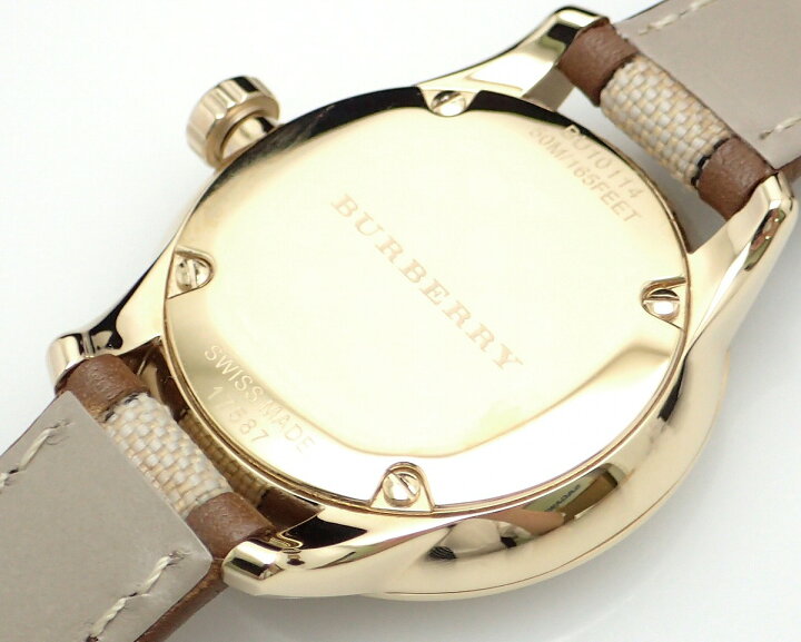 楽天市場】【ウォッチ】BURBERRY バーバリー ゴールド文字盤 GP  