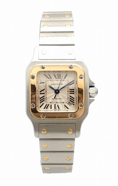楽天市場】【ウォッチ】Cartier カルティエ サントスガルベSM SS K18YG 