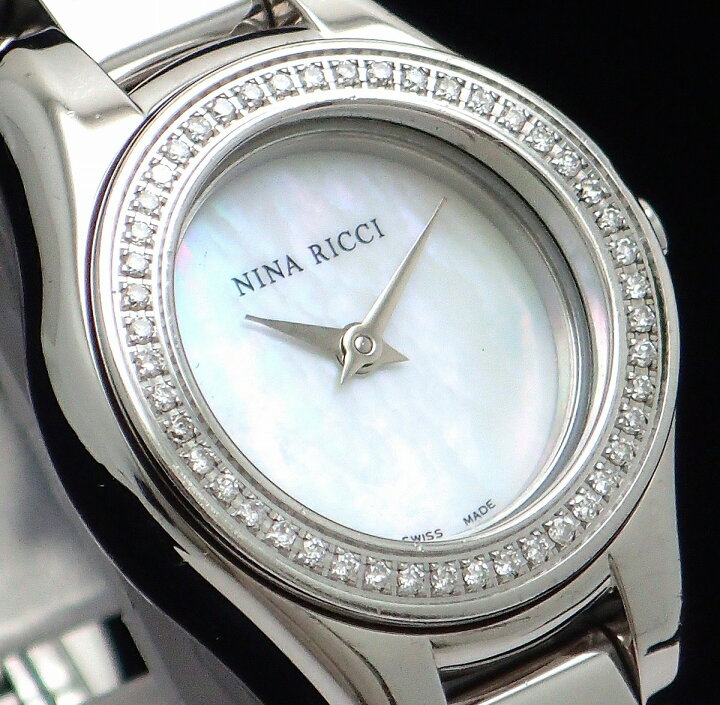 楽天市場】【ウォッチ】NINA RICCI ニナ リッチ ダイヤベゼル シェル 