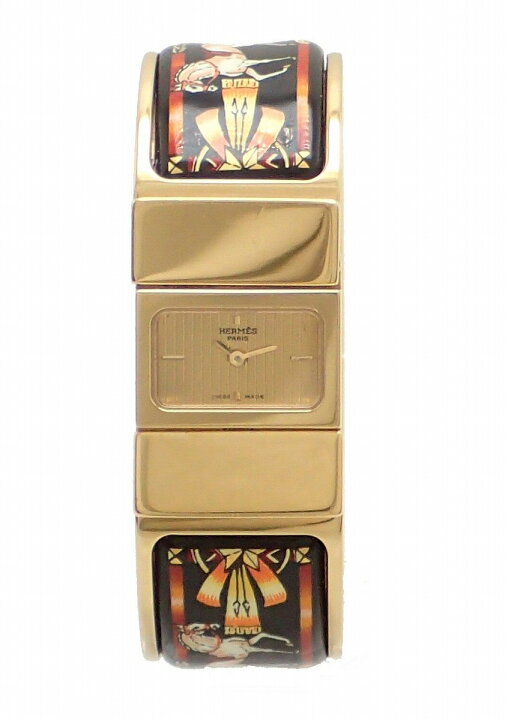 楽天市場】【ウォッチ】HERMES エルメス ロケ 七宝焼き ゴールド文字盤  