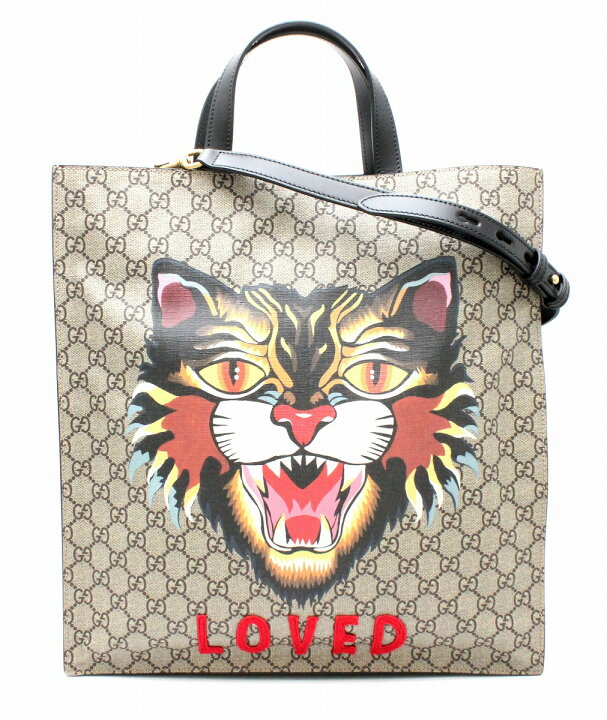 楽天市場】【バッグ】GUCCI グッチ アングリーキャット 猫 GG  