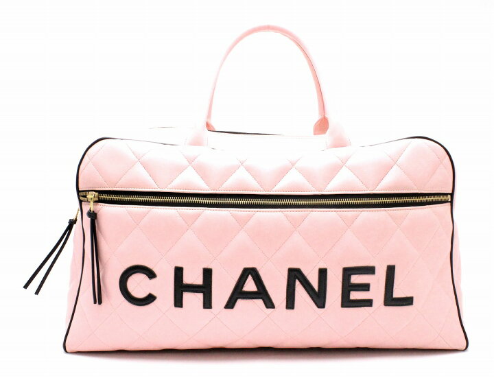 楽天市場】【バッグ】CHANEL シャネル マトラッセ ロゴ ボストンバッグ 