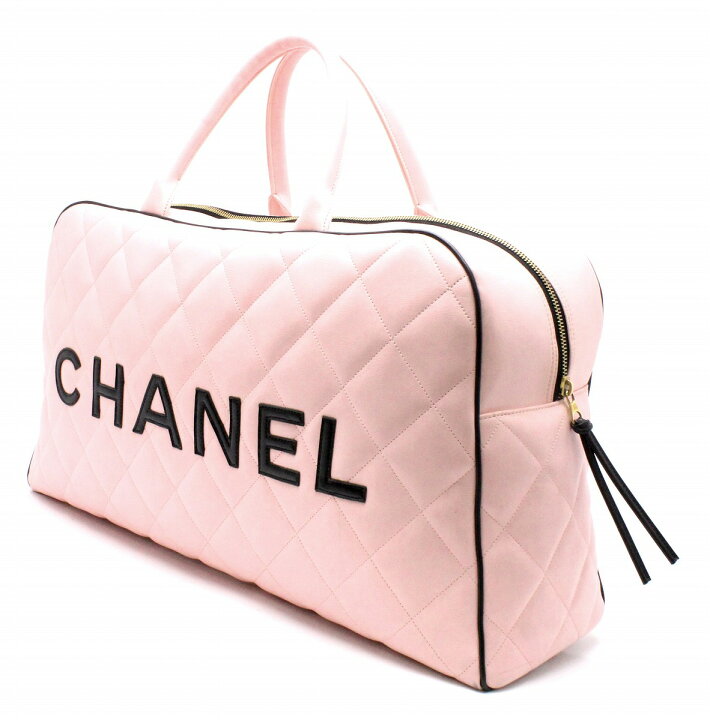 楽天市場】【バッグ】CHANEL シャネル マトラッセ ロゴ ボストンバッグ 